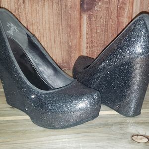 Sparkly Dress Wedges